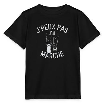 J peux pas j ai marche - T-shirt bio MINI CREATOR Stanley/Stella Enfant - noir - Devant - Mikhail (115cm)