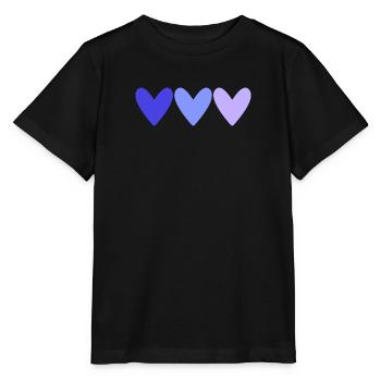HERZ. HERZ. VALENTINSTAG. LIEBE. LIEBE. PAAR. - Stanley/Stella Kinder T-Shirt MINI CREATOR  - Schwarz - Vorne - Mikhail (115cm)