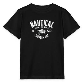 Nautical Tortuga bay - T-shirt bio MINI CREATOR Stanley/Stella Enfant - noir - Devant - Mikhail (115cm)