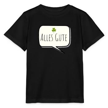 Alles Gute - Stanley/Stella Kinder T-Shirt MINI CREATOR  - Schwarz - Vorne - Mikhail (115cm)