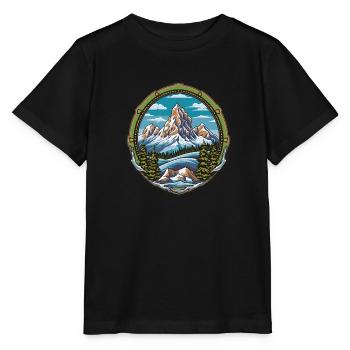 Alpinisme des - T-shirt bio MINI CREATOR Stanley/Stella Enfant - noir - Devant - Mikhail (115cm)