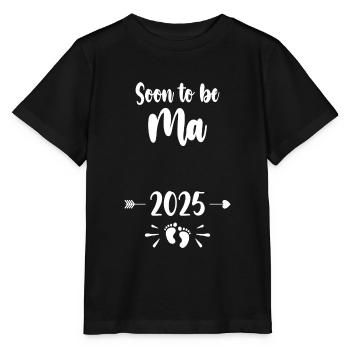 Ma Soon To Be Mom 2025 Mother Pregnant Kids Mother - Stanley/Stella MINI CREATOR Kids’ T-Shirt - black - Front - Mikhail (115cm)