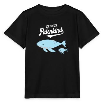 Patenkinder Patensohn Wale Patenkind Patenschaft - Stanley/Stella Kinder T-Shirt MINI CREATOR  - Schwarz - Vorne - Mikhail (115cm)