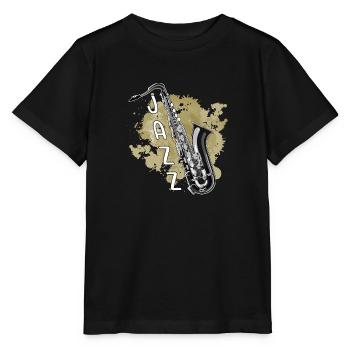 Jazz - Stanley/Stella Kinder T-Shirt MINI CREATOR  - Schwarz - Vorne - Mikhail (115cm)