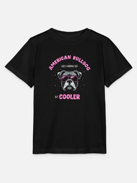 American Bulldog normal dog but cooler - pink - Stanley/Stella Kinder T-Shirt MINI CREATOR - Schwarz