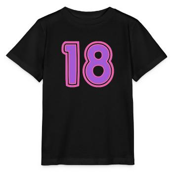 18. 18 ANS. 18e ANNIVERSAIRE. ANNIVERSAIRE 18 ANS. - T-shirt bio MINI CREATOR Stanley/Stella Enfant - noir - Devant - Mikhail (115cm)
