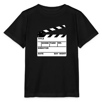 Klappe - clapperboard - Stanley/Stella Kinder T-Shirt MINI CREATOR  - Schwarz - Vorne - Mikhail (115cm)