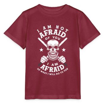 Eskrima Kali Arnis FMA Escrima Bâtons Drôles - T-shirt bio MINI CREATOR Stanley/Stella Enfant - bordeaux - Devant - Kain (125cm)
