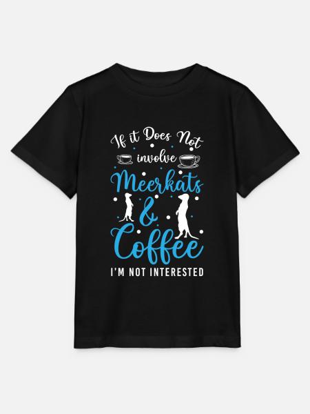 Erdmännchen Tiere Fels - Stanley/Stella Kinder T-Shirt MINI CREATOR - Schwarz