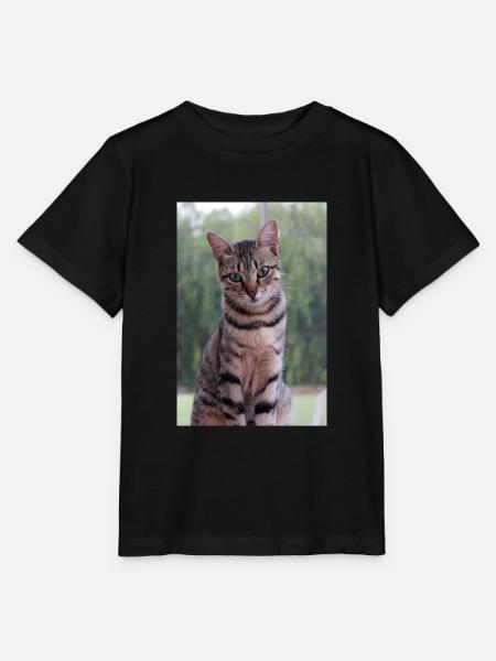 Katze Katze süßes Kätzchen - Stanley/Stella Kinder T-Shirt MINI CREATOR - Schwarz