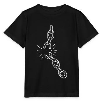 Kette brechen Sprengen Freiheit Leben - Stanley/Stella Kinder T-Shirt MINI CREATOR  - Schwarz - Vorne - Mikhail (115cm)