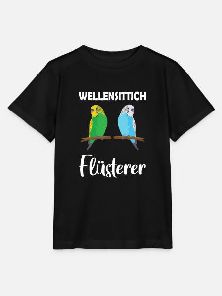 Wellensittich-Flüsterer Vogel Haustier - Stanley/Stella Kinder T-Shirt MINI CREATOR - Schwarz