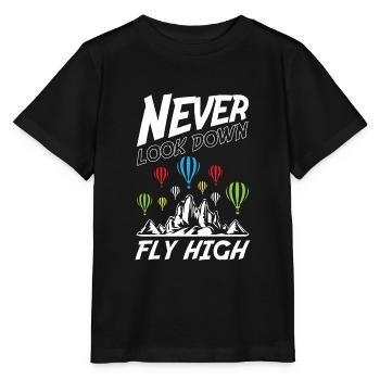 Ne jamais regarder vers le bas Voler haut - T-shirt bio MINI CREATOR Stanley/Stella Enfant - noir - Devant - Mikhail (115cm)