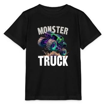 Monstertruck - Stanley/Stella Kinder T-Shirt MINI CREATOR  - Schwarz - Vorne - Mikhail (115cm)