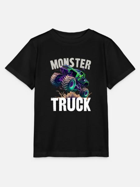 monster truck - T-shirt MINI CREATOR barn från Stanley/Stella - svart