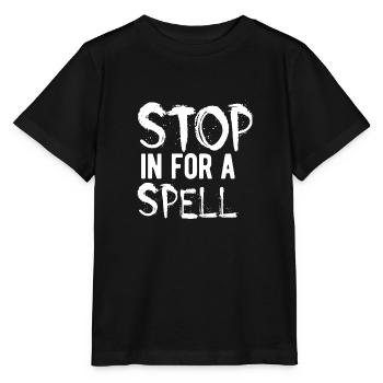 Stop in for a spell - Stanley/Stella MINI CREATOR Kids’ T-Shirt - black - Front - Mikhail (115cm)