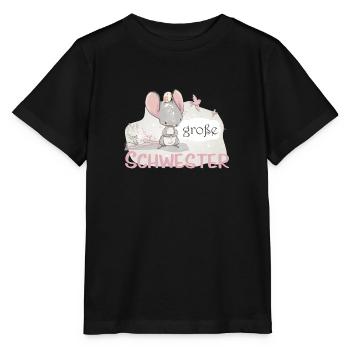 big sister unicorn mouse bird - Stanley/Stella MINI CREATOR Kids’ T-Shirt - black - Front - Mikhail (115cm)