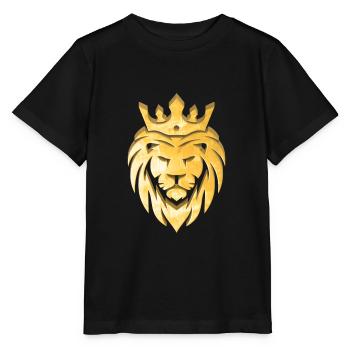 Golden Lion - Stanley/Stella MINI CREATOR Kids’ T-Shirt - black - Front - Mikhail (115cm)
