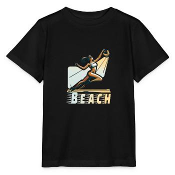 Beach Volleyball - Stanley/Stella Kinder T-Shirt MINI CREATOR  - Schwarz - Vorne - Mikhail (115cm)