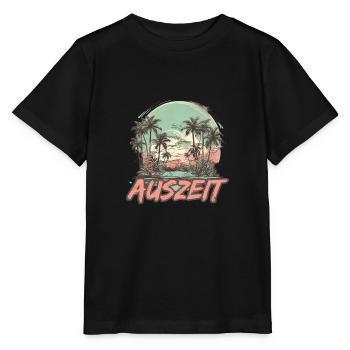 Auszeit Urlaub Strand - Stanley/Stella Kinder T-Shirt MINI CREATOR  - Schwarz - Vorne - Mikhail (115cm)