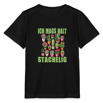 Ich mags halt stachelig - Stanley/Stella Kinder T-Shirt MINI CREATOR  - Schwarz - Vorne - Mikhail (115cm)