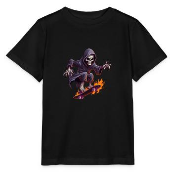 Skate Skater für einen Skater Skateboarder - Stanley/Stella Kinder T-Shirt MINI CREATOR  - Schwarz - Vorne - Mikhail (115cm)