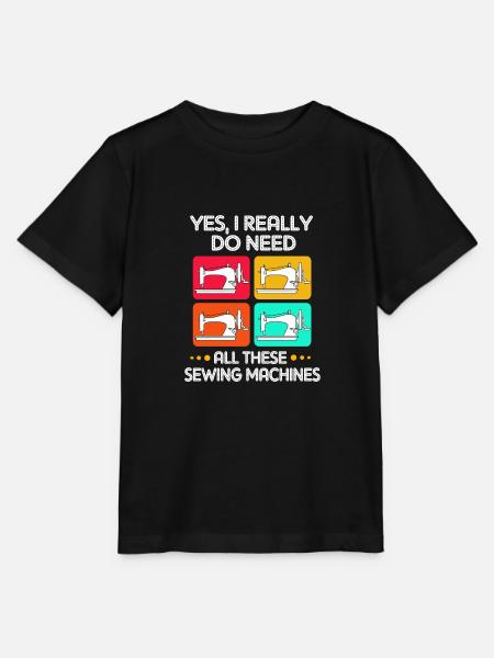 Nähen Nähmaschine Schneiderin - Stanley/Stella Kinder T-Shirt MINI CREATOR  - Schwarz