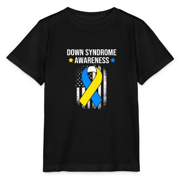Down Syndrom - Stanley/Stella Kinder T-Shirt MINI CREATOR  - Schwarz - Vorne - Mikhail (115cm)