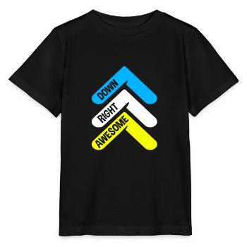 Down syndrome - Stanley/Stella MINI CREATOR Kids’ T-Shirt - black - Front - Mikhail (115cm)