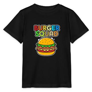 Cheeseburger Burger - Stanley/Stella Kinder T-Shirt MINI CREATOR  - Schwarz - Vorne - Mikhail (115cm)