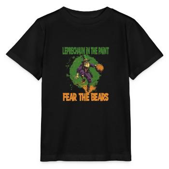 Leprechaun Bart Basketball für einen - Stanley/Stella Kinder T-Shirt MINI CREATOR  - Schwarz - Vorne - Mikhail (115cm)