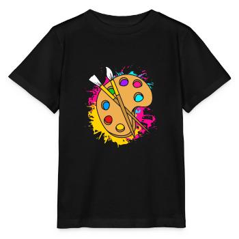 Maler - Stanley/Stella Kinder T-Shirt MINI CREATOR  - Schwarz - Vorne - Mikhail (115cm)