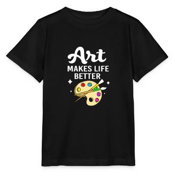 Peintre Artiste Artiste Académie d’Art - T-shirt bio MINI CREATOR Stanley/Stella Enfant - noir - Devant - Mikhail (115cm)