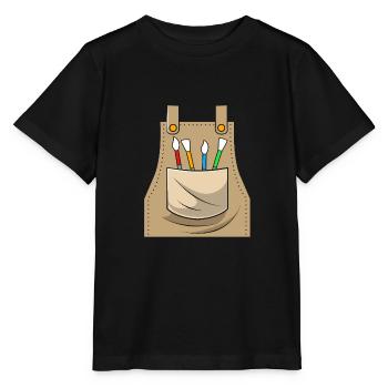 Maler - Stanley/Stella Kinder T-Shirt MINI CREATOR  - Schwarz - Vorne - Mikhail (115cm)