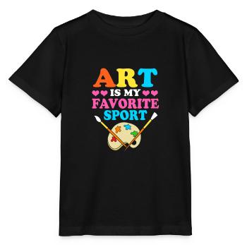 Peintre Artiste Artiste Académie d’Art - T-shirt bio MINI CREATOR Stanley/Stella Enfant - noir - Devant - Mikhail (115cm)