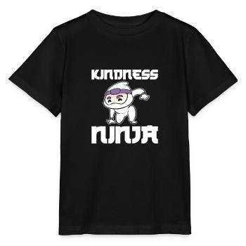 Mobbing Ninja - Stanley/Stella Kinder T-Shirt MINI CREATOR  - Schwarz - Vorne - Mikhail (115cm)