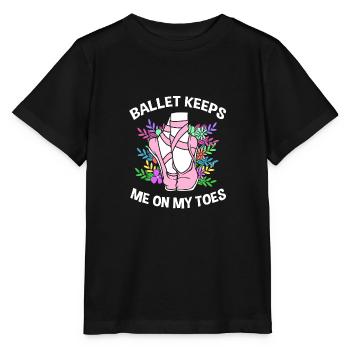 Ballet Ballet Dancer - Stanley/Stella MINI CREATOR Kids’ T-Shirt - black - Front - Mikhail (115cm)