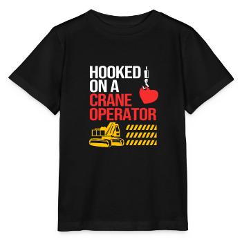 Grue de chantier de chantier de chantier de construction - T-shirt bio MINI CREATOR Stanley/Stella Enfant - noir - Devant - Mikhail (115cm)