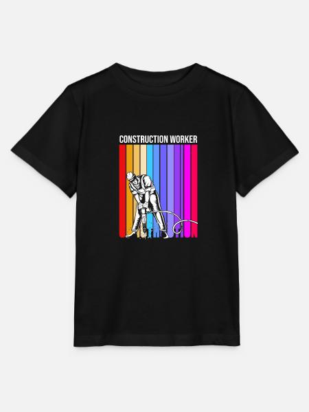 Bauarbeiter Baustelle - Stanley/Stella Kinder T-Shirt MINI CREATOR  - Schwarz