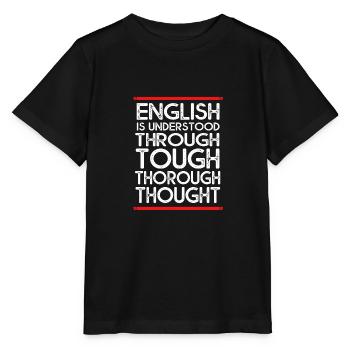 English Teacher English Teacher - Stanley/Stella MINI CREATOR Kids’ T-Shirt - black - Front - Mikhail (115cm)