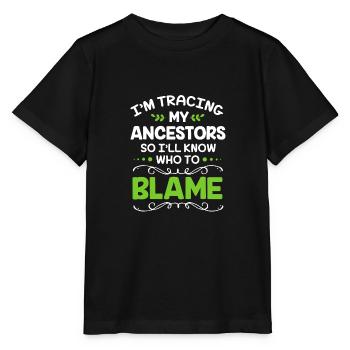 Family tree genealogy - Stanley/Stella MINI CREATOR Kids’ T-Shirt - black - Front - Mikhail (115cm)