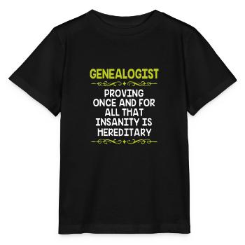 Family tree genealogy - Stanley/Stella MINI CREATOR Kids’ T-Shirt - black - Front - Mikhail (115cm)
