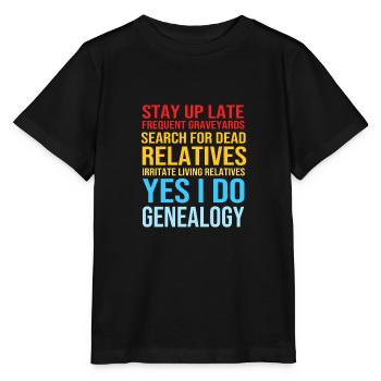 Family tree genealogy - Stanley/Stella MINI CREATOR Kids’ T-Shirt - black - Front - Mikhail (115cm)