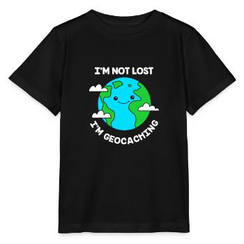 Geocaching Geocache Geocacher - Stanley/Stella MINI CREATOR Kids’ T-Shirt - black - Front - Mikhail (115cm)