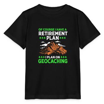 Geocaching Geocache Geocacher Pension - Stanley/Stella MINI CREATOR Kids’ T-Shirt - black - Front - Mikhail (115cm)