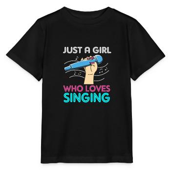 Karaoke - Stanley/Stella Kinder T-Shirt MINI CREATOR  - Schwarz - Vorne - Mikhail (115cm)