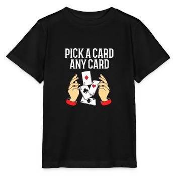 magicien magicien - T-shirt bio MINI CREATOR Stanley/Stella Enfant - noir - Devant - Mikhail (115cm)