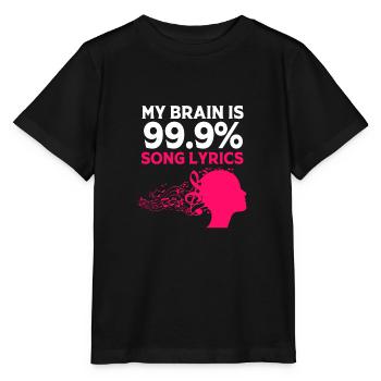 Karaoke - Stanley/Stella Kinder T-Shirt MINI CREATOR  - Schwarz - Vorne - Mikhail (115cm)