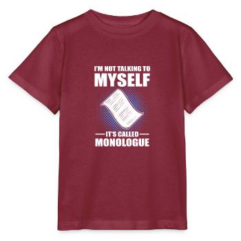 Théâtre - T-shirt bio MINI CREATOR Stanley/Stella Enfant - bordeaux - Devant - Kain (125cm)