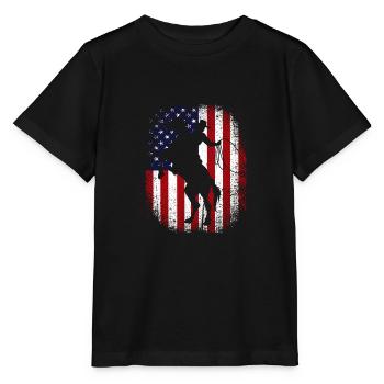 Rodeo - Stanley/Stella Kinder T-Shirt MINI CREATOR  - Schwarz - Vorne - Mikhail (115cm)